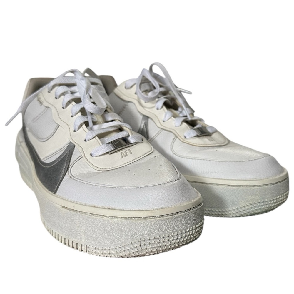 Nike Air Force 1 PLT.AF.ORM Summit White Silver. Sneakers US Size 12